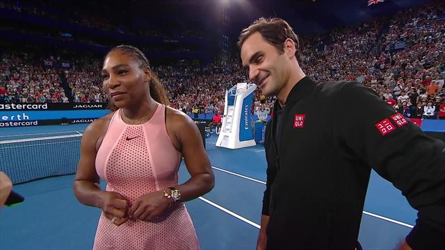 'I'm sad it's over!' - Serena and Federer give charming interview after unique match 'I'm sad it's over!' - Serena and Federer give charming interview after unique match