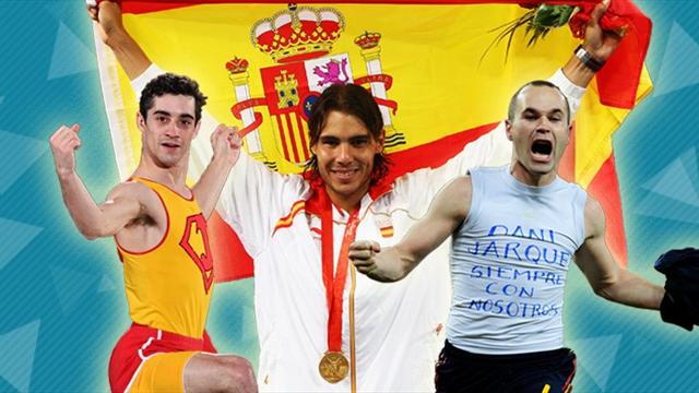 Nadal, Javier Fdez. e Iniesta, podio de los Mejores Deportistas españoles masculinos de la Historia