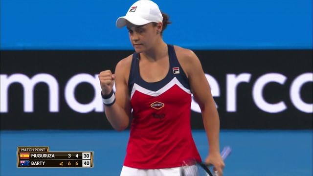 Highlights: Barty beats Muguruza in Hopman Cup Highlights: Barty beats Muguruza in Hopman Cup