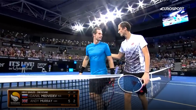 Highlights: Murray struggles in Medvedev defeat Highlights: Murray struggles in Medvedev defeat