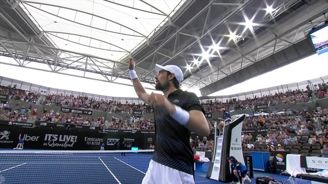 ATP Brisbane: Chardy-Uchiyama 6-4 3-6 7-6, gli highlights ATP Brisbane: Chardy-Uchiyama 6-4 3-6 7-6, gli highlights