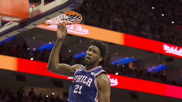 30 points, 14 rebonds... à la mi-temps : Embiid a fait un chantier face aux Suns