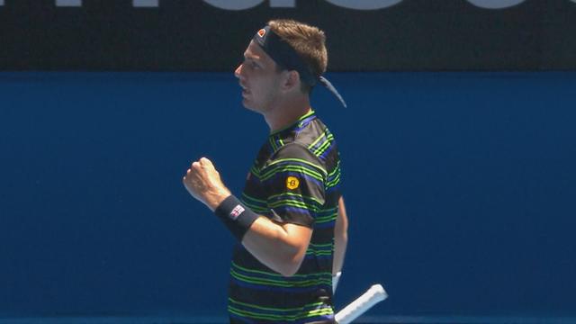 Norrie takes set after spectacular point against Tiafoe Norrie takes set after spectacular point against Tiafoe