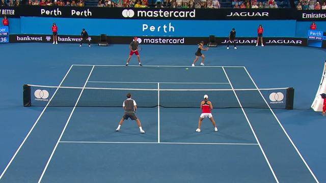 Australia and Germany serve up entertaining mixed doubles clash at Hopman Cup Australia and Germany serve up entertaining mixed doubles clash at Hopman Cup