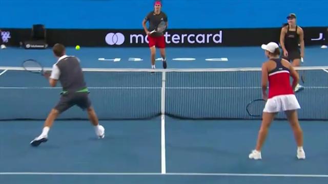Männer-Sache! Zverev und Ebden mit kuriosem "Privat-Duell" im Mixed Männer-Sache! Zverev und Ebden mit kuriosem "Privat-Duell" im Mixed