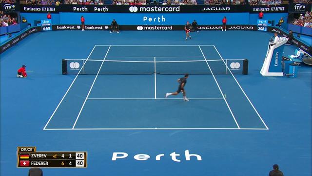 Zverev stuns Federer with outrageous winner Zverev stuns Federer with outrageous winner