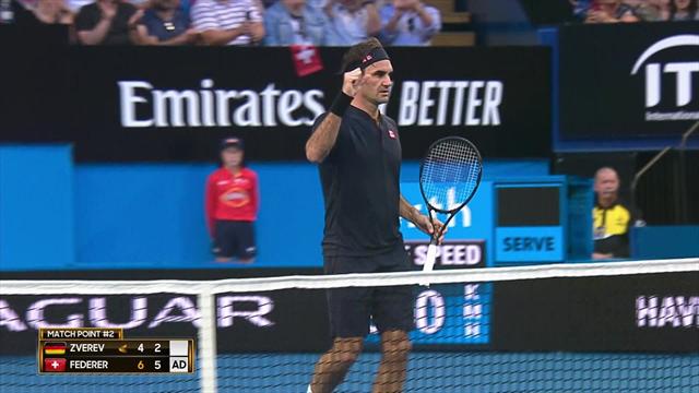 Federer a baladé Zverev : les moments forts de sa victoire Federer a baladé Zverev : les moments forts de sa victoire