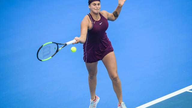 Sabalenka titrée au bout d'une journée marathon
