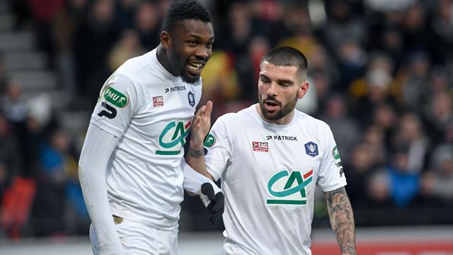 Bousculé par le Stade Pontivyen, Guingamp s'en est remis à Thuram pour se qualifier Bousculé par le Stade Pontivyen, Guingamp s'en est remis à Thuram pour se qualifier
