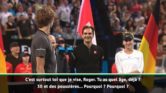 ''Tu ne peux pas nous laisser gagner rien qu'une fois ?'' : Avec humour, Zverev apostrophe Federer ''Tu ne peux pas nous laisser gagner rien qu'une fois ?'' : Avec humour, Zverev apostrophe Federer