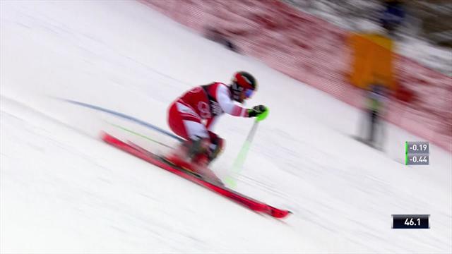 Hirscher a réalisé une première manche solide : son run en vidéo Hirscher a réalisé une première manche solide : son run en vidéo
