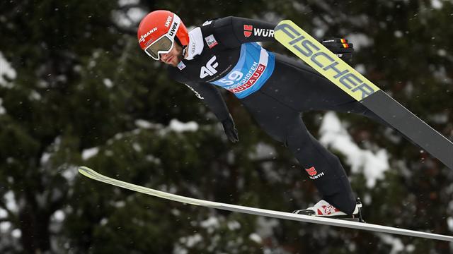 Eisenbichler mit dem besten Sprung im ersten Durchgang Eisenbichler mit dem besten Sprung im ersten Durchgang