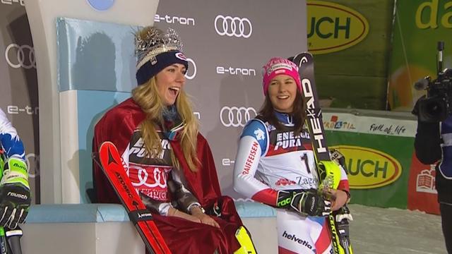 Peculiar premio para Mikaela Shiffrin al ganar en Zagreb: ¡corona y capa! Peculiar premio para Mikaela Shiffrin al ganar en Zagreb: ¡corona y capa!