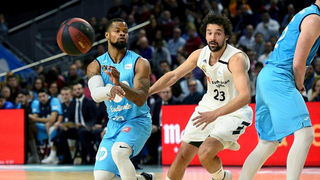 Liga ACB, Estudiantes-Real Madrid: Sorpresa en el derbi como regalo de Reyes (93-88)