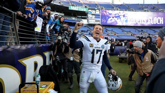 Rivers will be younger quarterback against Patriots after LA charge through