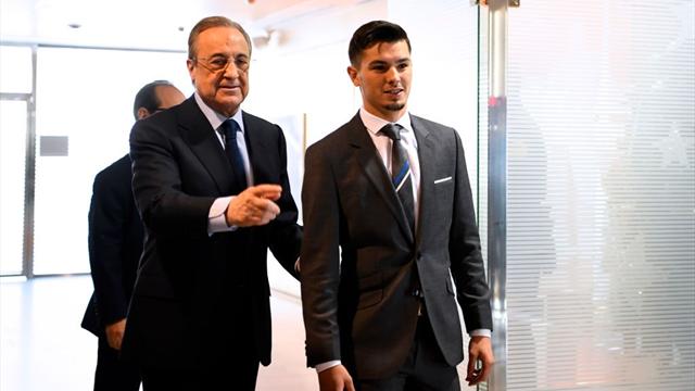 Florentino Pérez en la presentación de Brahim: "Estos jugadores van a darlo todo" Florentino Pérez en la presentación de Brahim: "Estos jugadores van a darlo todo"