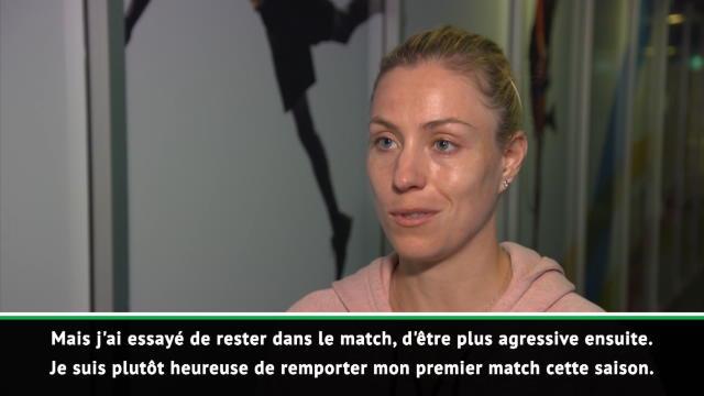 Sydney - Kerber : "Heureuse de gagner mon premier match de la saison" Sydney - Kerber : "Heureuse de gagner mon premier match de la saison"