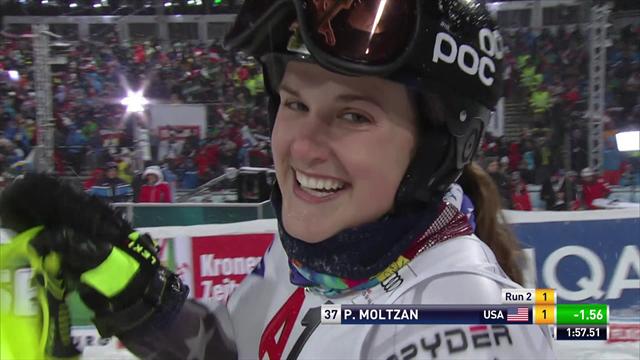 Moltzan lays down storming run in Flachau Moltzan lays down storming run in Flachau