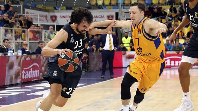 Euroliga, Gran Canaria-Real Madrid: Llull y Rudy le dan la vuelta la partido (67-75)