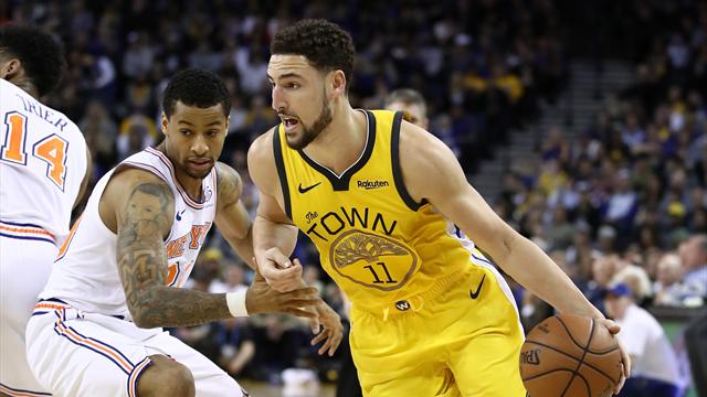 Klay Thompson tumba a los Knicks con 43 puntos