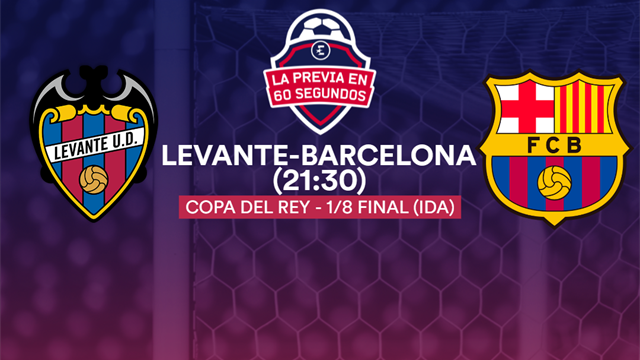 Copa del Rey, la previa en 60" del Levante-Barcelona: A evitar sustos sin Messi (21:30) Copa del Rey, la previa en 60" del Levante-Barcelona: A evitar sustos sin Messi (21:30)