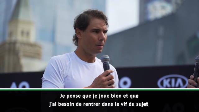 Open d'Australie - Nadal : "Je réalise une bonne semaine de préparation" Open d'Australie - Nadal : "Je réalise une bonne semaine de préparation"