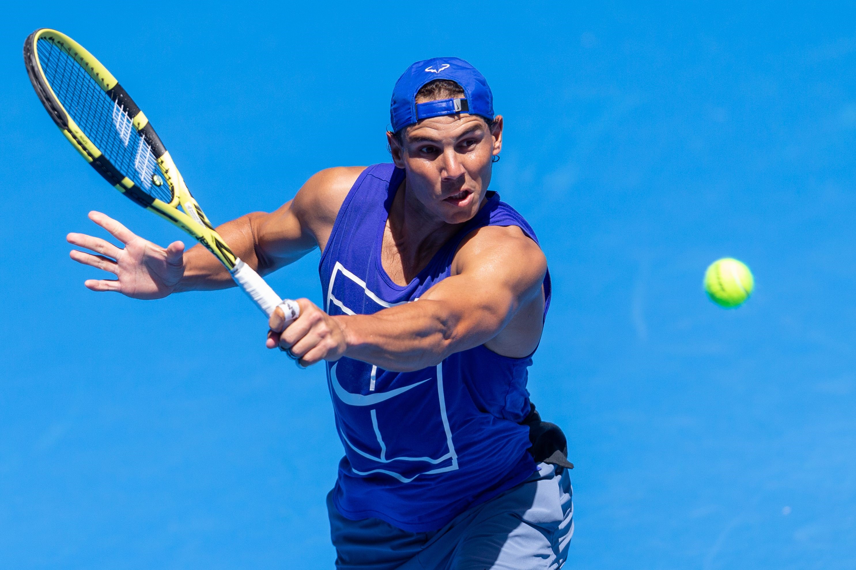 Nadal, entrenamiento Open Australia 2019