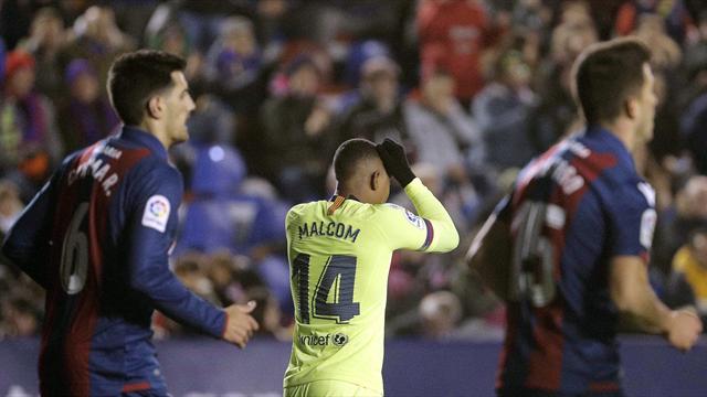 Copa del Rey, Levante-Barcelona (Octavos, ida): Al borde del desastre (2-1)