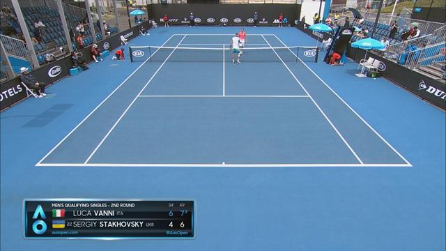 Australian Open: Vanni-Stakhovsky, gli highlights del secondo turno di qualificazione Australian Open: Vanni-Stakhovsky, gli highlights del secondo turno di qualificazione