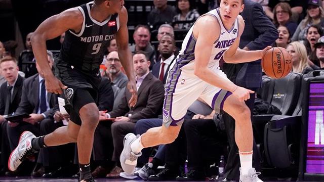 112-102. Hield y los triples deciden triunfo de Kings ante los Pistons