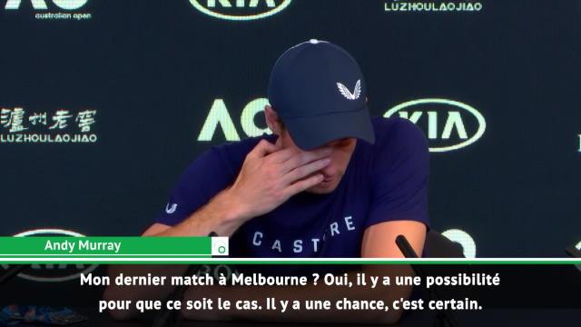Open d'Australie - Murrray : ''Mon dernier match à Melbourne ? Il y a des chances'' Open d'Australie - Murrray : ''Mon dernier match à Melbourne ? Il y a des chances''