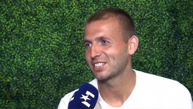 Dan Evans reacts to his 'miracle shot' Dan Evans reacts to his 'miracle shot'