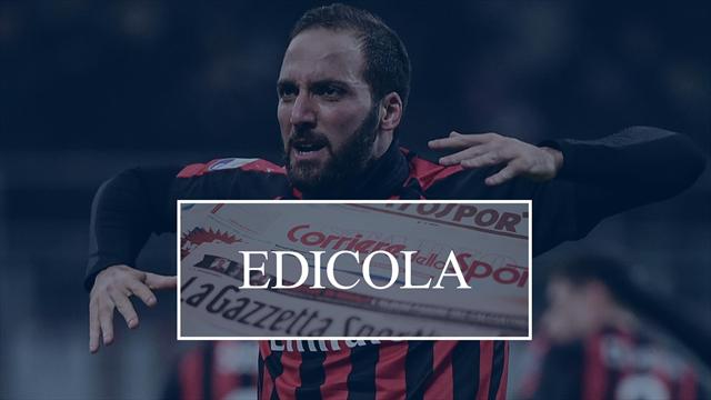Edicola: Higuain ha scelto il Chelsea, il Real chiede Dybala in cambio di Isco alla Juventus