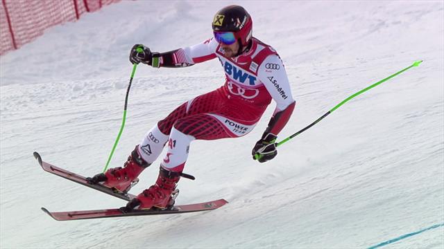 Toujours aussi engagé, Hirscher est idéalement placé : son premier run Toujours aussi engagé, Hirscher est idéalement placé : son premier run