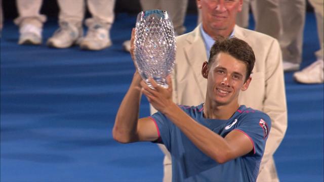 De Minaur bei Siegerehrung: "Es gibt nichts Besseres als Sydney" De Minaur bei Siegerehrung: "Es gibt nichts Besseres als Sydney"