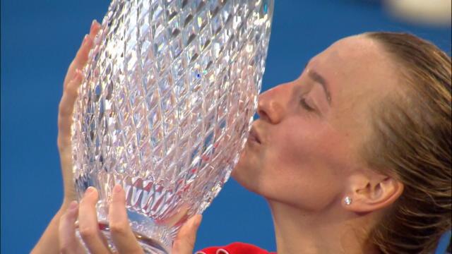 Mal embarquée, Kvitova a cravaché pour signer son 26e succès Mal embarquée, Kvitova a cravaché pour signer son 26e succès