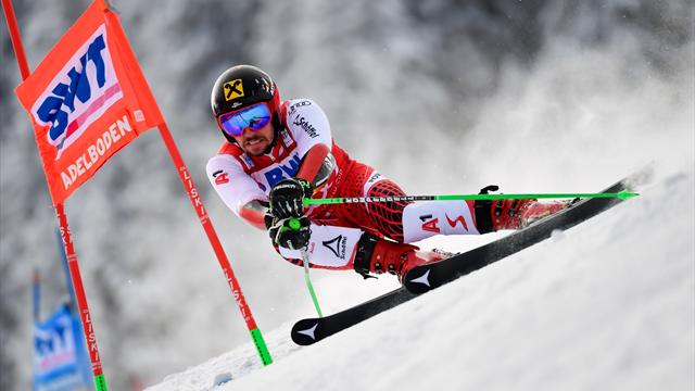 Hirscher super-héros, Fanara coiffe Pinturault