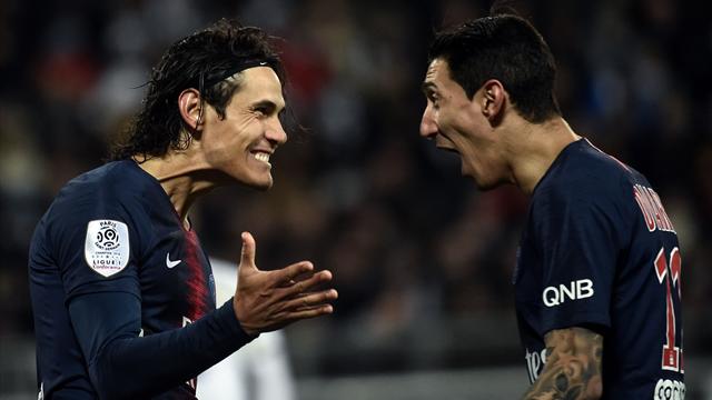 Cavani-Di Maria: il PSG regola lo Strasburgo e vola agli ottavi