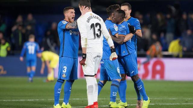 1-2. El Villarreal falla un penalti en la prolongación ante un intenso Getafe