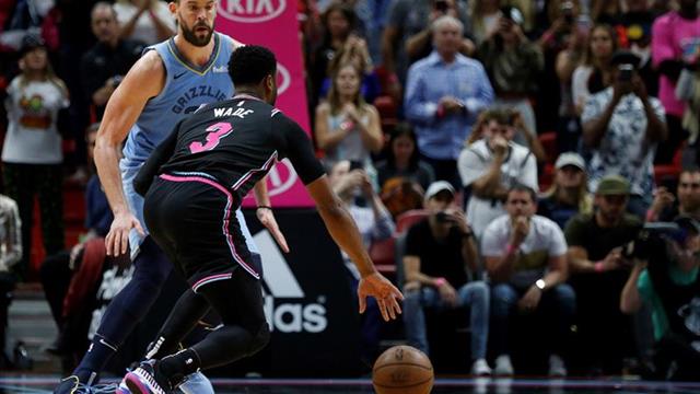112-108. Winslow con 26 puntos y Wade con un tapón dan el triunfo a los Heat