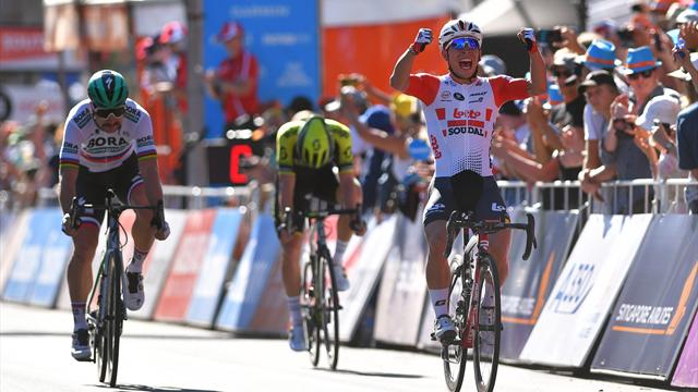Caleb Ewan vince la Down Under Classic davanti a Sagan, caduta all'ultima curva per Viviani