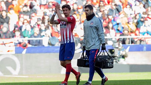 Savic fue sustituido por molestias musculares en el muslo izquierdo