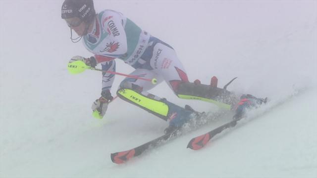 Au bout d'un run sublime, Noël a décroché son premier podium Au bout d'un run sublime, Noël a décroché son premier podium