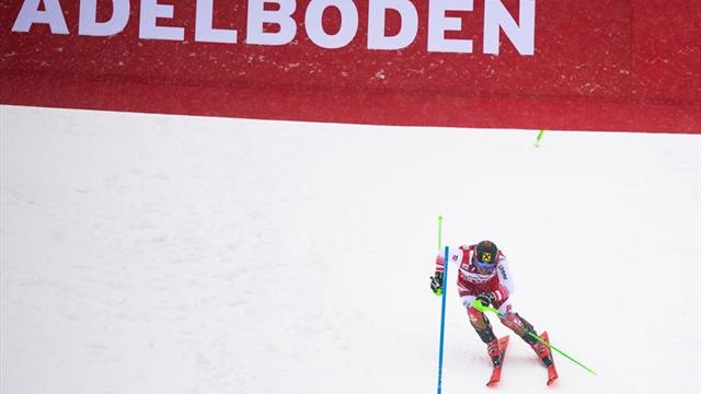 Hirscher canta la novena en Adelboden