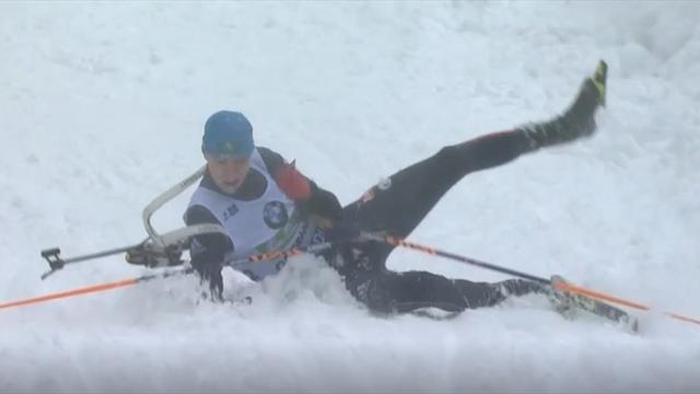 Spektakulärer Sturz mit Rolle in Oberhof Spektakulärer Sturz mit Rolle in Oberhof