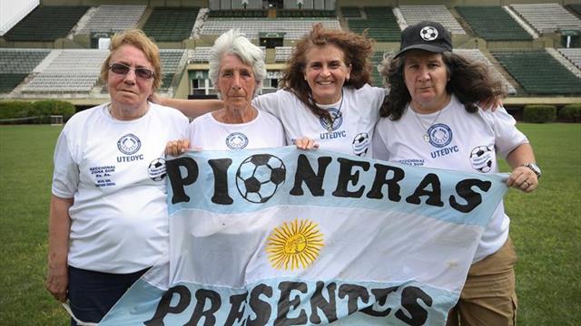 Pioneras del fútbol argentino reivindican su lugar definitivo en la historia