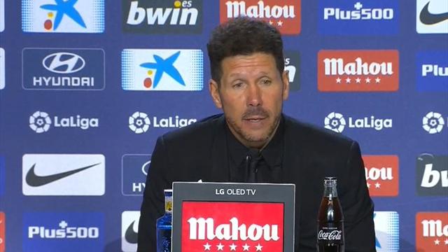 Simeone: "Si no fue el mejor partido de la temporada, fue de los mejores" Simeone: "Si no fue el mejor partido de la temporada, fue de los mejores"