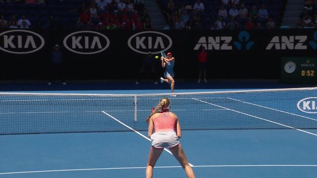 Open Australia 2019: ¡Sharapova, a dos manos! Así ganó un puntazo muy complicado con ambas manos Open Australia 2019: ¡Sharapova, a dos manos! Así ganó un puntazo muy complicado con ambas manos