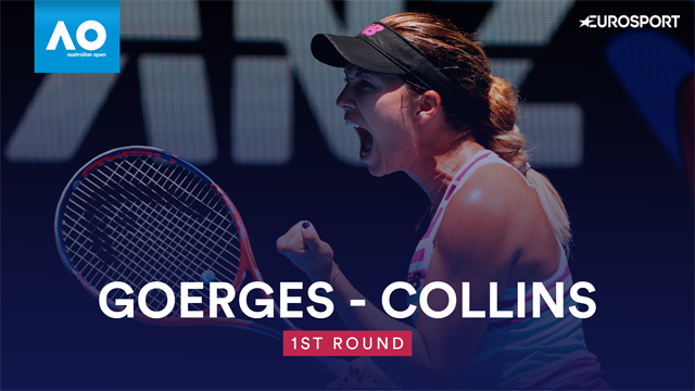 Highlights: Collins stuns 14th seed Goerges Highlights: Collins stuns 14th seed Goerges