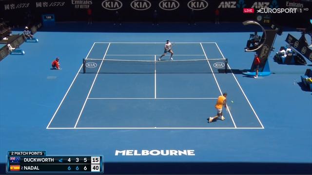 Open Australia 2019: El cruzado con el que Nadal ganó su partido a Duckworth Open Australia 2019: El cruzado con el que Nadal ganó su partido a Duckworth